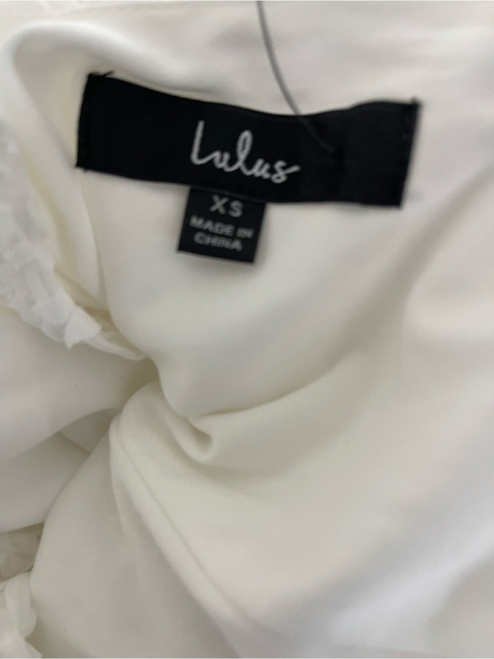 Lulus Exemplary Romance White Textured Backless Trumpet Maxi Dress XS NWT - Picture 5 of 11